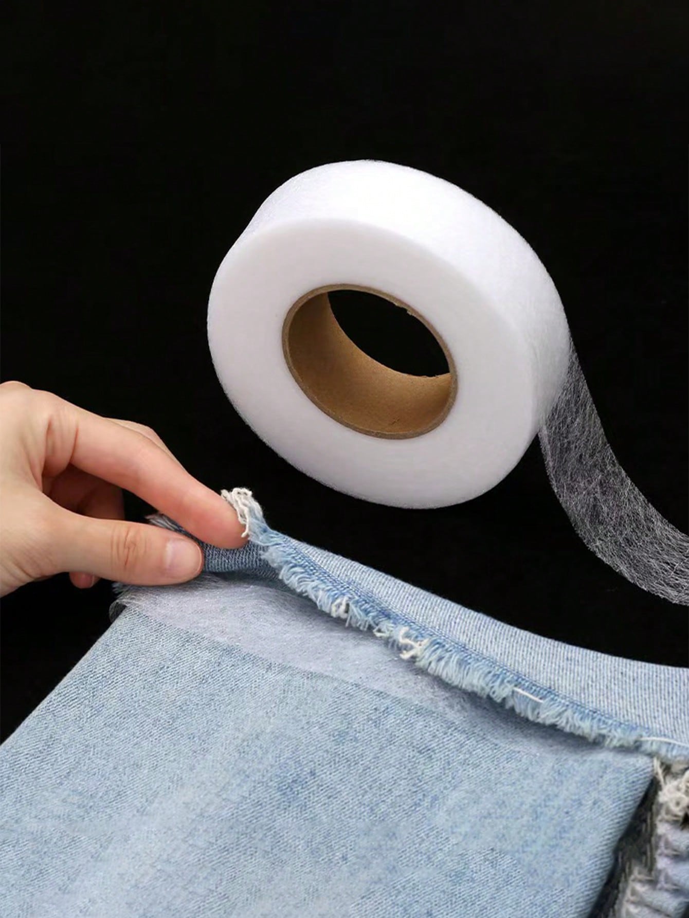Interfacing Iron On - 1pc 両面アイロン接着ヘミングテープ強粘着熱接着テープアイロン接着ウェブ衣料品変更パンツジーンズ