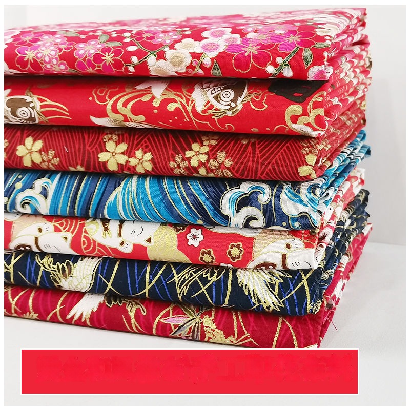 Textile Sewing Patterns - 和風花柄生地,「メーター,テーブルクロス,縫製,無地の猫柄,純綿,着心地,日本