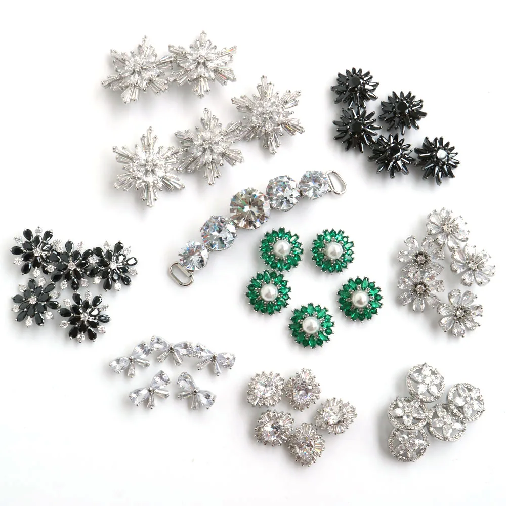 Button Hole Cutter - 5pc 高級ボタンシャツ用ラインストーンキュービックジルコニア服装飾 CZ 縫製 s カシミヤニットカーディガン