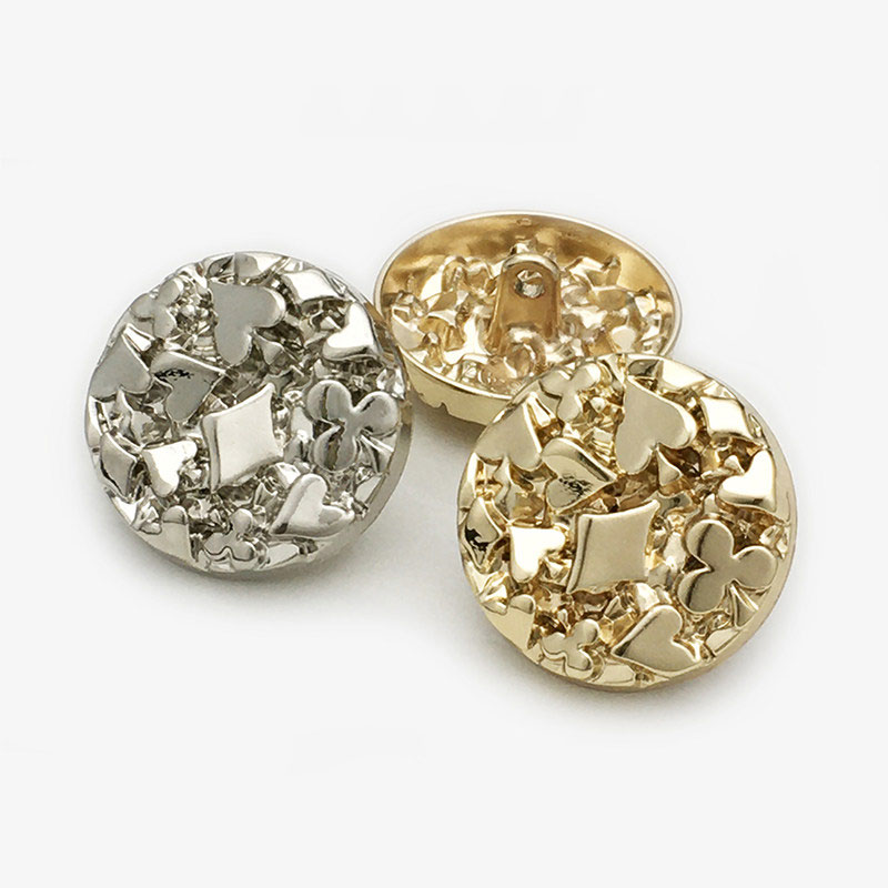 Button Hole Cutter - メタルシャンクボタン ハイシャンク ラウンド 3Dハート 凹凸ボタン ファッションデザイナー