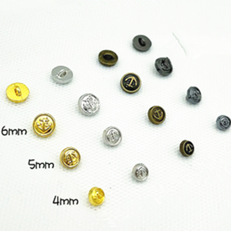 Button Hole Cutter - メタルドール,洋服用ラウンドバックル,小さなボタン,手作りの衣類,縫製,DIY,縫製用,4,5,6mm,30個