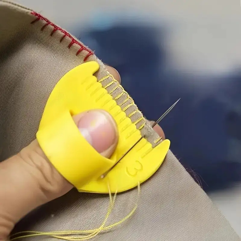 Textile Sewing Patterns - 4個入りDIY手縫いロックエッジステッチテンプレートアクセサリー、布地用トップニードルデバイス、家庭用縫製補助ツールを含む