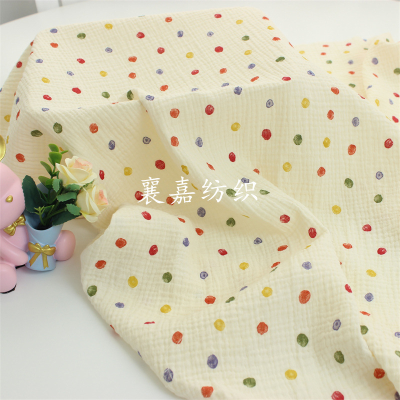135x50cm 多用途ダブルガーゼ生地、クラシックな水玉模 - Textile Sewing Patterns のレビューと価格