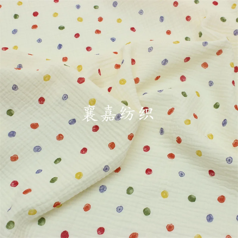 135x50cm 多用途ダブルガーゼ生地、クラシックな水玉模 - Textile Sewing Patterns のレビューと価格