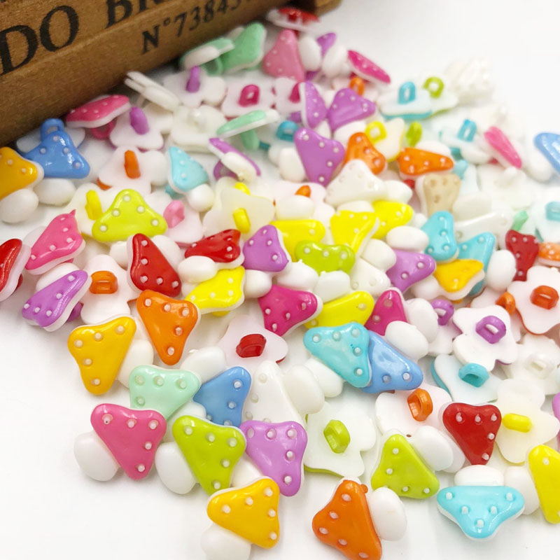 50 個ミックスキノコシャンクプラスチック複合ボタン DIY - Button Hole Cutter のレビューと価格