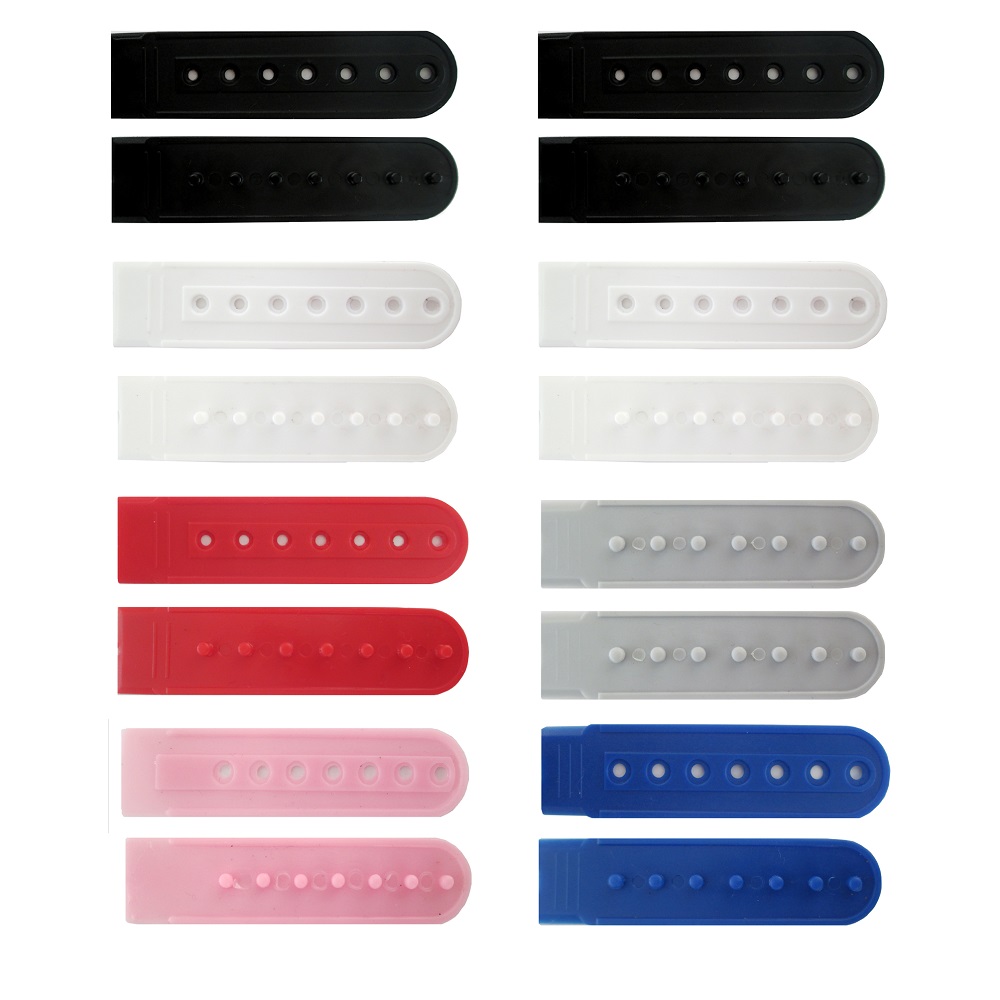 1 ペアのカラフルなスナップバック帽子交換ストラップ - 6 - Button Hole Cutter のレビューと価格
