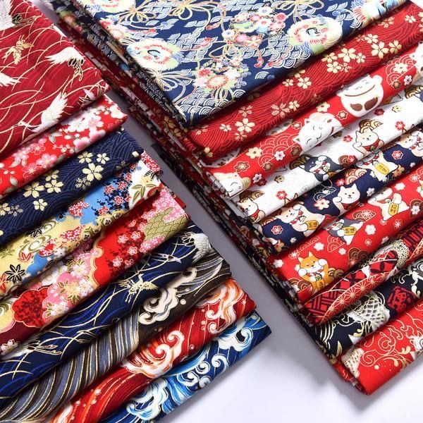 和風花柄生地,「メーター,テーブルクロス,縫製,無地の猫柄, - Textile Sewing Patterns のレビューと価格