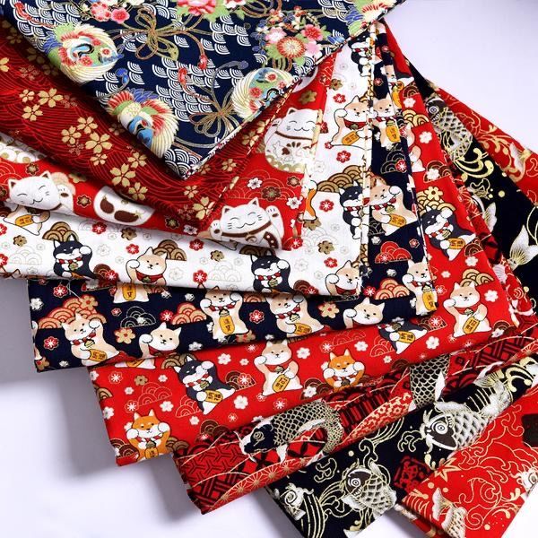 和風花柄生地,「メーター,テーブルクロス,縫製,無地の猫柄, - Textile Sewing Patterns のレビューと価格