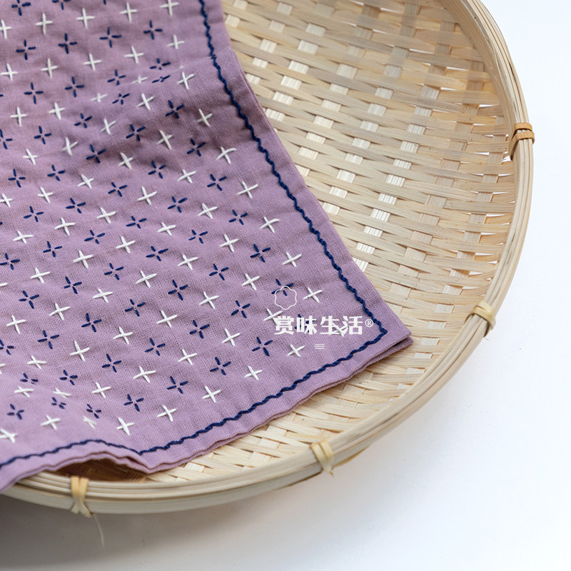 100%コットン製プリプリント刺し子刺繍キット 34x34c - Textile Sewing Patterns のレビューと価格