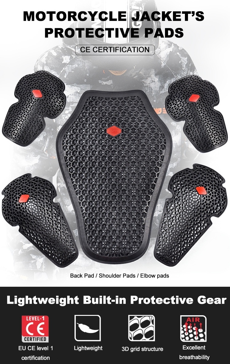 11ピースバイク用プロテクターセット、拡張ニトリルゴム製背中 - Shoulder Pad Set In のレビューと価格