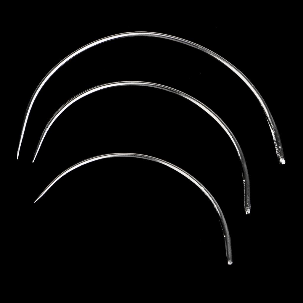 C型円形針、丈夫な手縫い用繊維工具。革製品の補修やDIYプロ - Leather Needle Heavy のレビューと価格