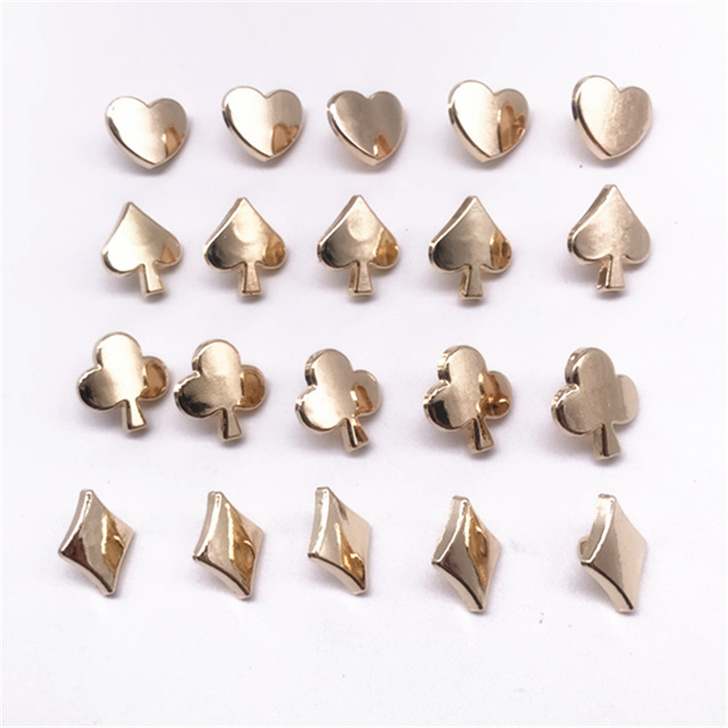 14 ミリメートルトランプ金属ポーカーボタンプラムハートボタ - Button Hole Cutter のレビューと価格